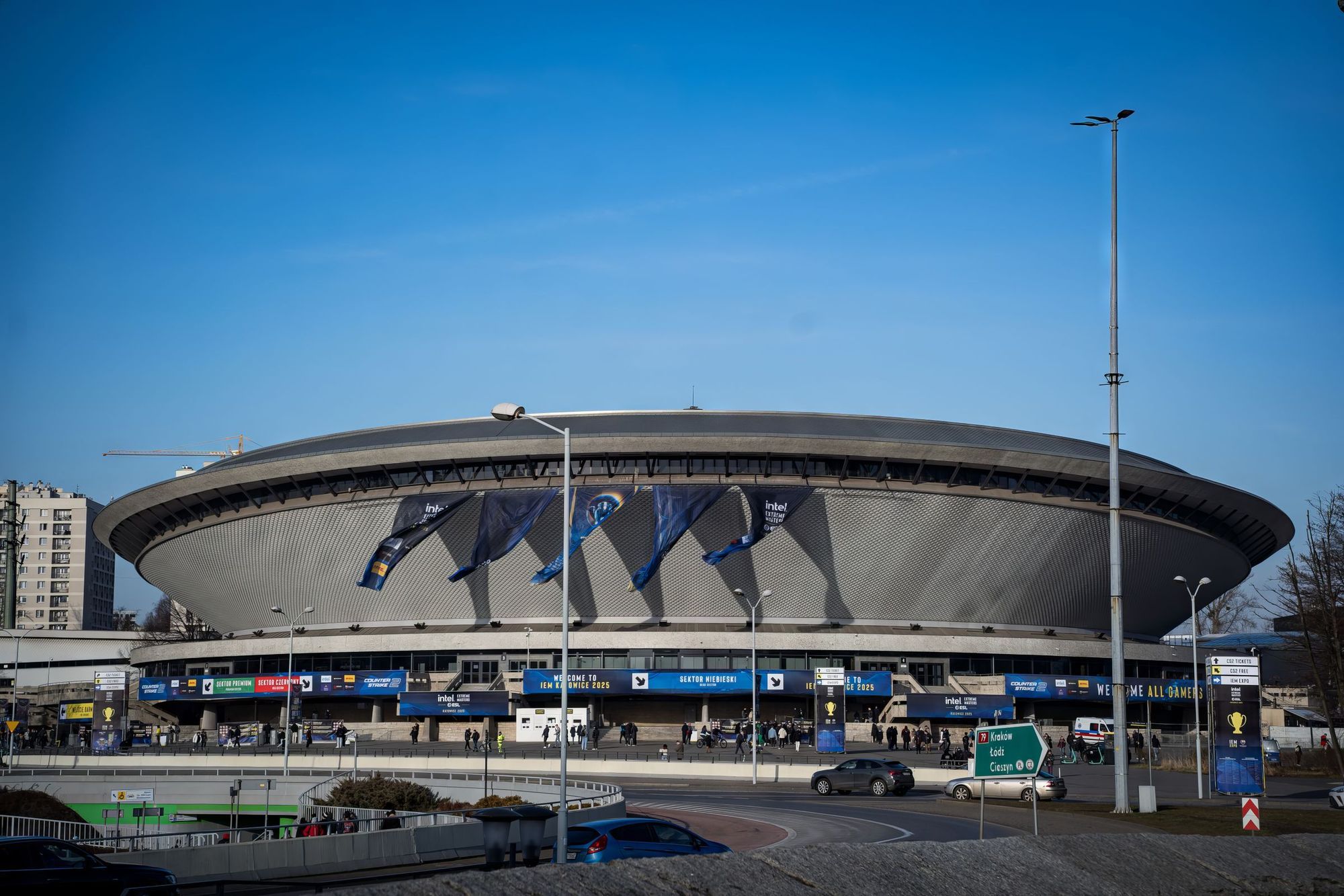 The Spodek arena in Katowice during an esports event